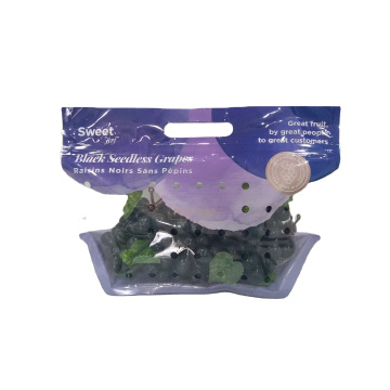 Customized Printing Fresh Fruit Plastic Packaging Bag With Zipper Protective Vent Bags